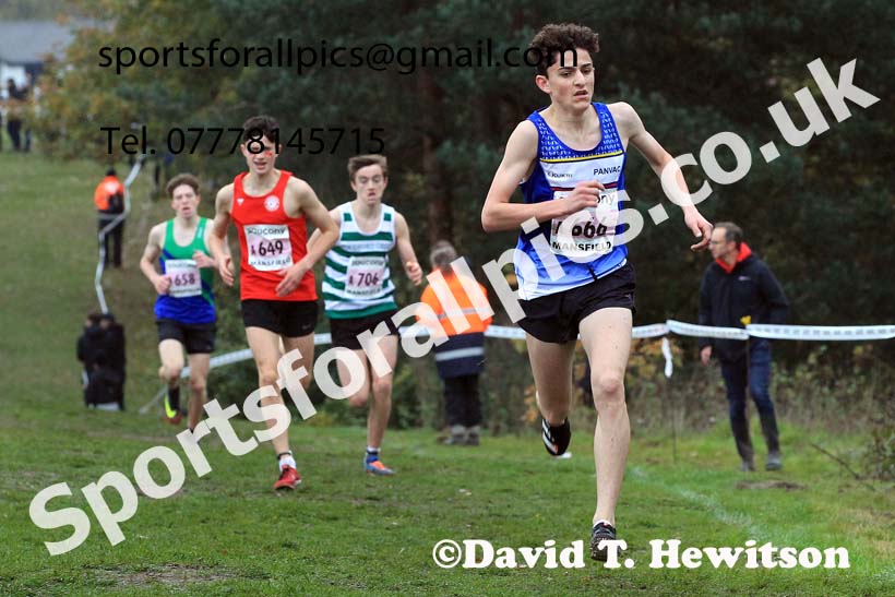 Mens Under-17s, 2022 National Cross Country Relays, Berry Hill Park, Mansfield.  Photo: David T. Hewitson/Sports for All Pics